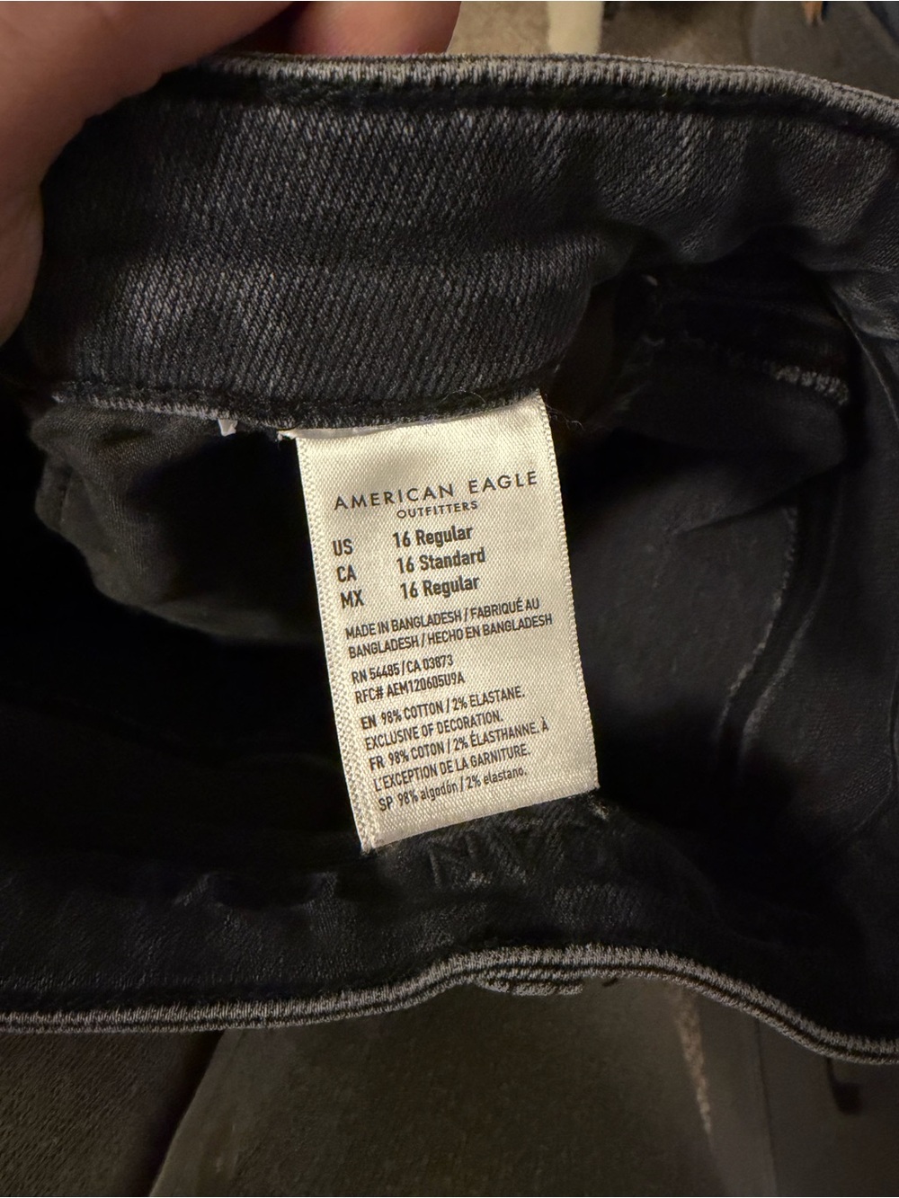 American Eagle Outfitters Women's Skinny Jeans - Dark Gray